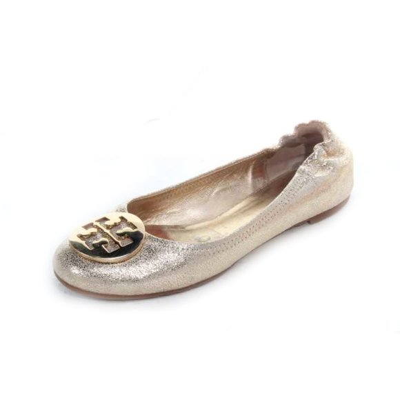 Tory Burch Shoes - tory burch ballet flats reva shimmery gold ballet flats womens shoes sz 7 M